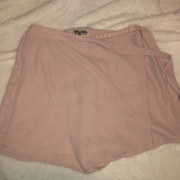 SHOW ME YOUR MUMU PINK WRAP SKORT - Picture 3 of 4